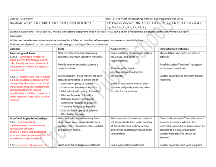 Geometry chapter 1 resource book answer key