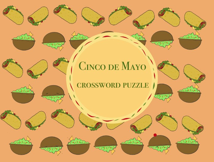 Mayo cinco crossword maze wordsearch