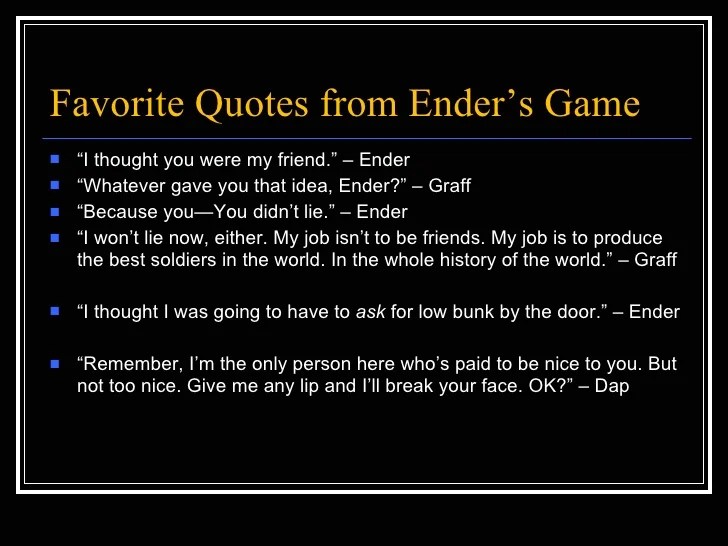 Ender's game quotes page numbers