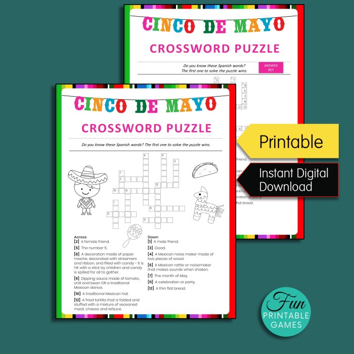 Cinco de mayo crossword answers